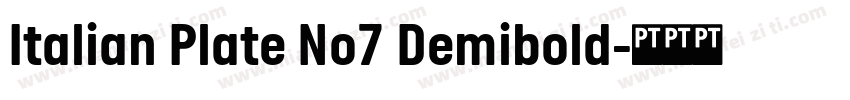 Italian Plate No7 Demibold字体转换